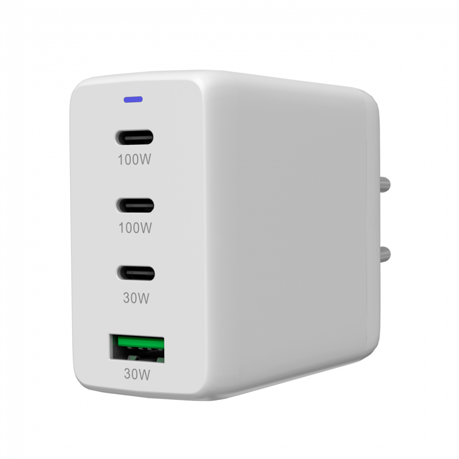 CANYON Ładowarka sieciowa CU100ACC GaN 100W 3xPD 1xQC EU Biała