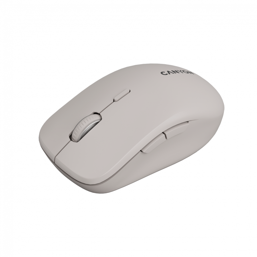 CANYON Mysz bezprzewodowa MW-12 Dwa Tryby Beżowa