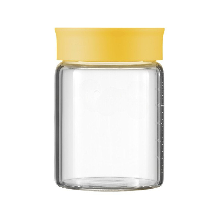 BUYDEEM Szklane słoiczki 500ml z nakrętką wze Mellow Yellow, CS1013-1