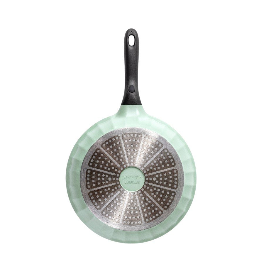 BUYDEEM Patelnia alum. nieprzywierająca 28 cm CP182 Cozy Greenish