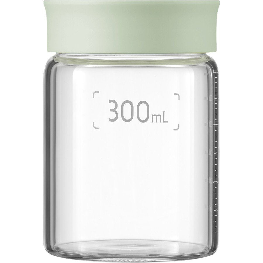 BUYDEEM Szklane słoiczki 300ml z nakrętką wze Cozy Greenish, CS1002/A1