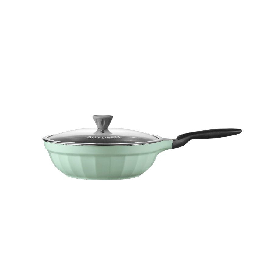 BUYDEEM Patelnia alum. nieprzywierająca 30 cm CP102 Cozy Greenish