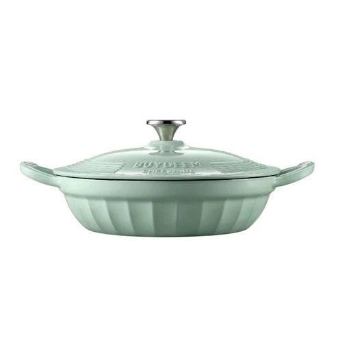 BUYDEEM Emaliowane naczynie żeliwne 3,3L, CP581, Cozy Greenish