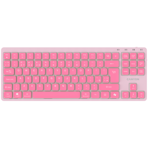 CANYON Keyboard OnType 10 Low Profile EN Wired Pink