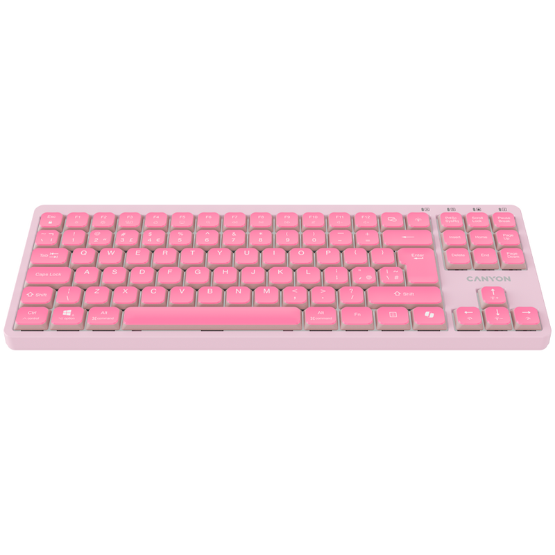 CANYON Keyboard OnType 10 Low Profile EN Wired Pink-2