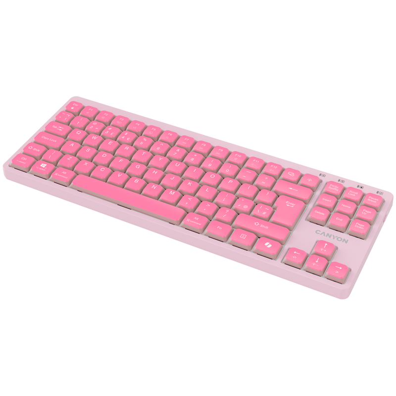 CANYON Keyboard OnType 10 Low Profile EN Wired Pink-4
