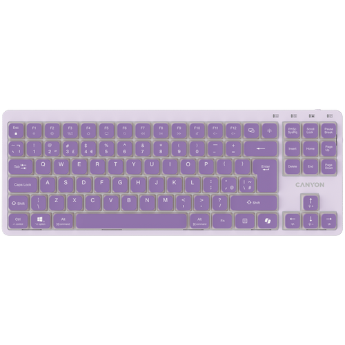 CANYON Keyboard OnType 10 Low Profile EN Wired Violet