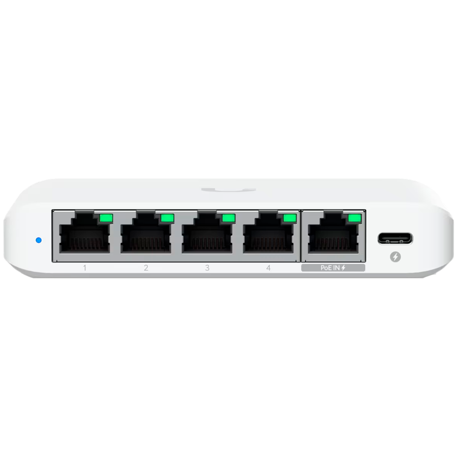 UBIQUITI UniFi Switch Flex, 5 port, (4) 2.5 GbE, (1) 2.5 GbE PoE-2