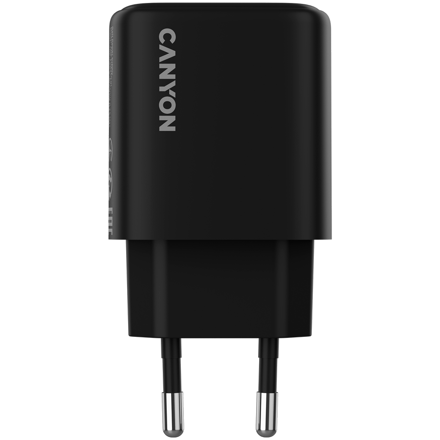 CANYON Ładowarka sieciowa OnCharge 250 25W 1xPD EU Czarna