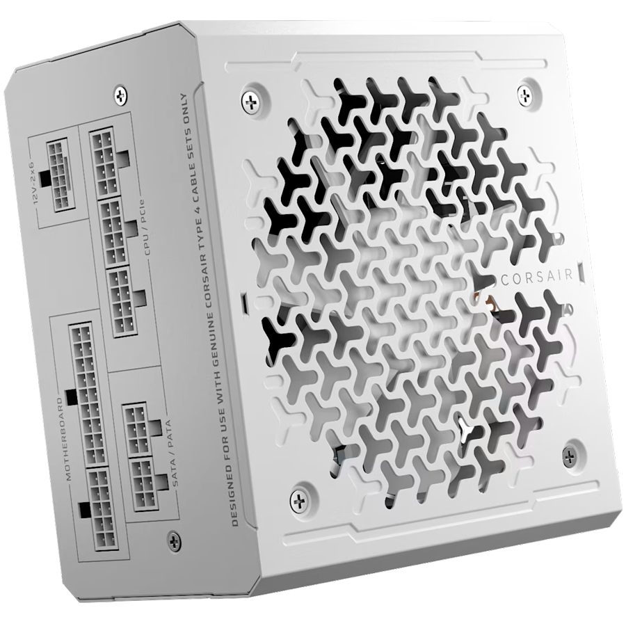 CORSAIR RM750e White, 750 Watt, Cybenetics Gold Certified, Fully Modular-1