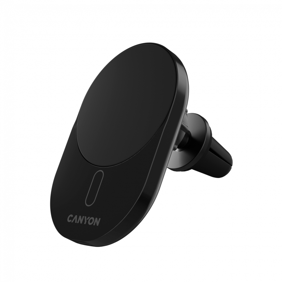 CANYON Ładowarka samoch. OnGrip 105 15W Qi2 Magnetyczna Czarna