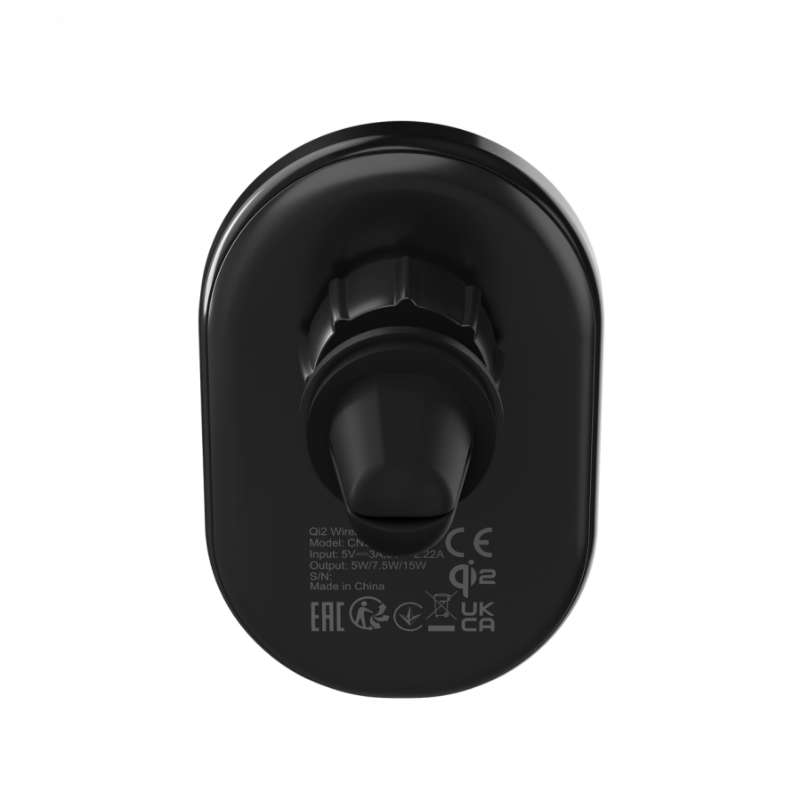 CANYON Ładowarka samoch. OnGrip 105 15W Qi2 Magnetyczna Czarna