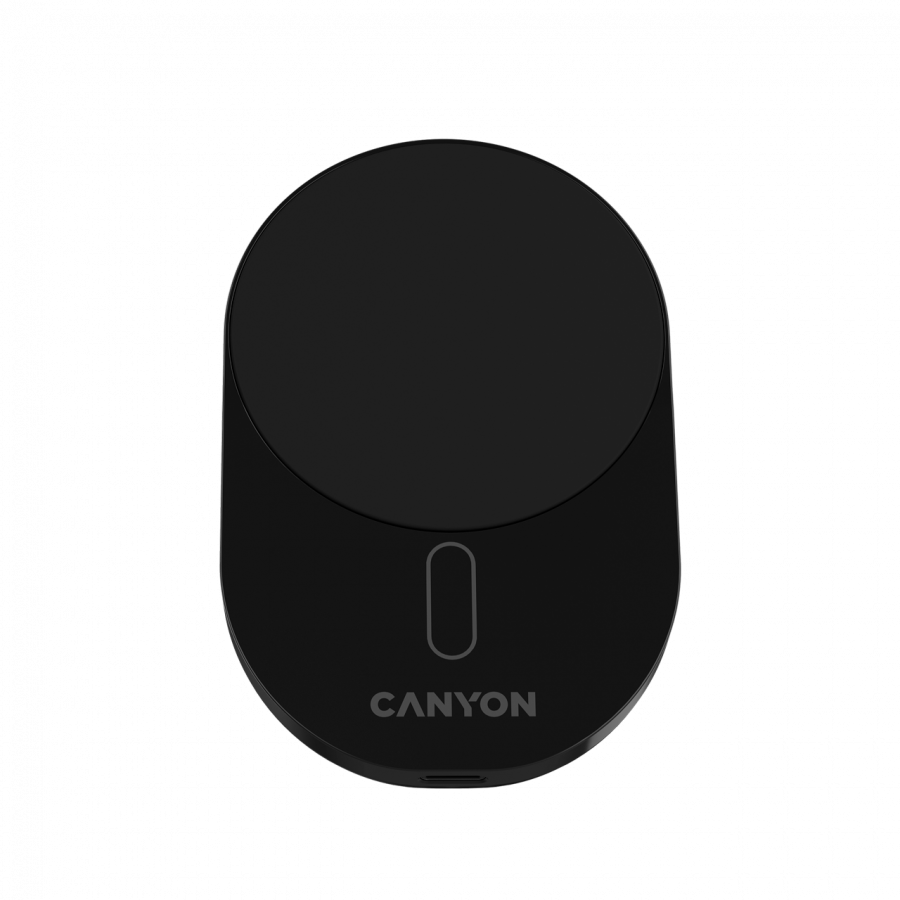 CANYON Ładowarka samoch. OnGrip 105 15W Qi2 Magnetyczna Czarna