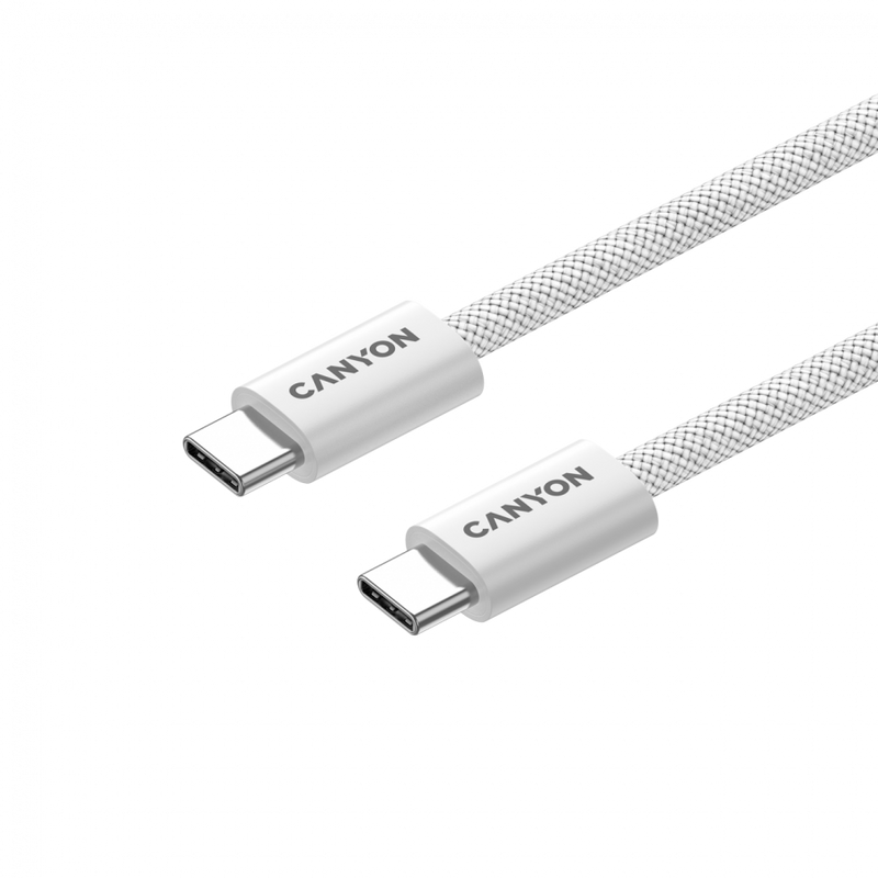 CANYON Kabel OnWire 60MG C-C 60W Magnes w oplocie 1m Biały-3