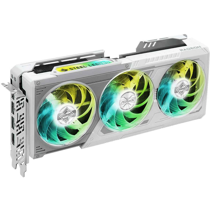 ASROCK AMD Radeon RX 9070 XT Steel Legend 16GB GDDR6 256-bit HDMI 3x DP