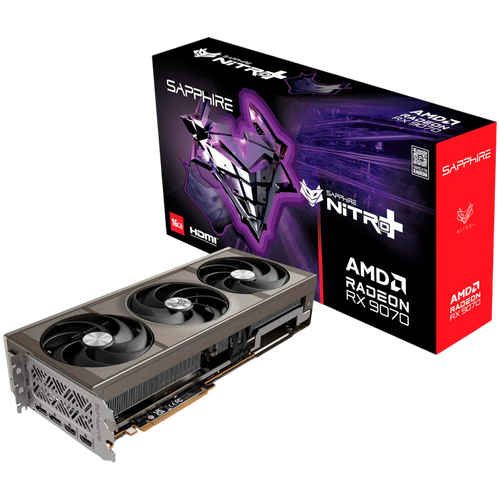 SAPPHIRE NITRO+ AMD Radeon RX 9070 OC 16GB GDDR6 256-bit 2x HDMI 2x DP