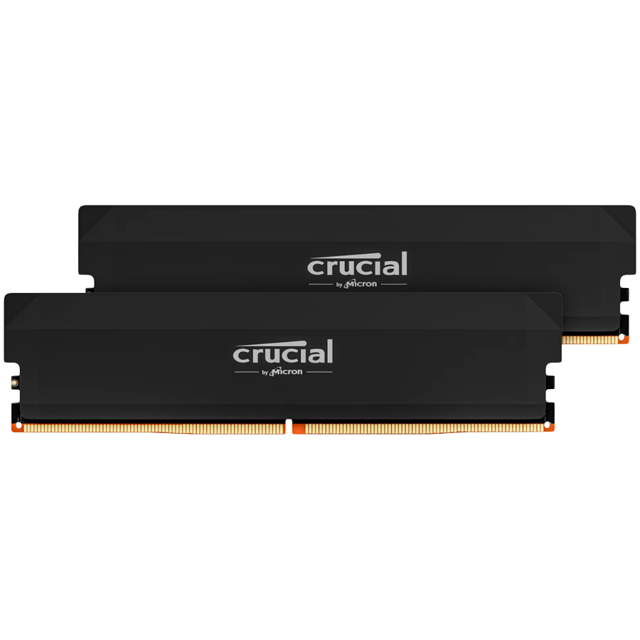 CRUCIAL PRO 64GB (2x32GB) UDIMM DDR5 6000 Black Overclocking