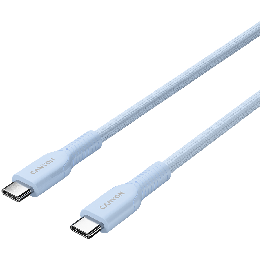 CANYON Kabel OnWire 60CL C-C 60W  w oplocie 1m Niebieski