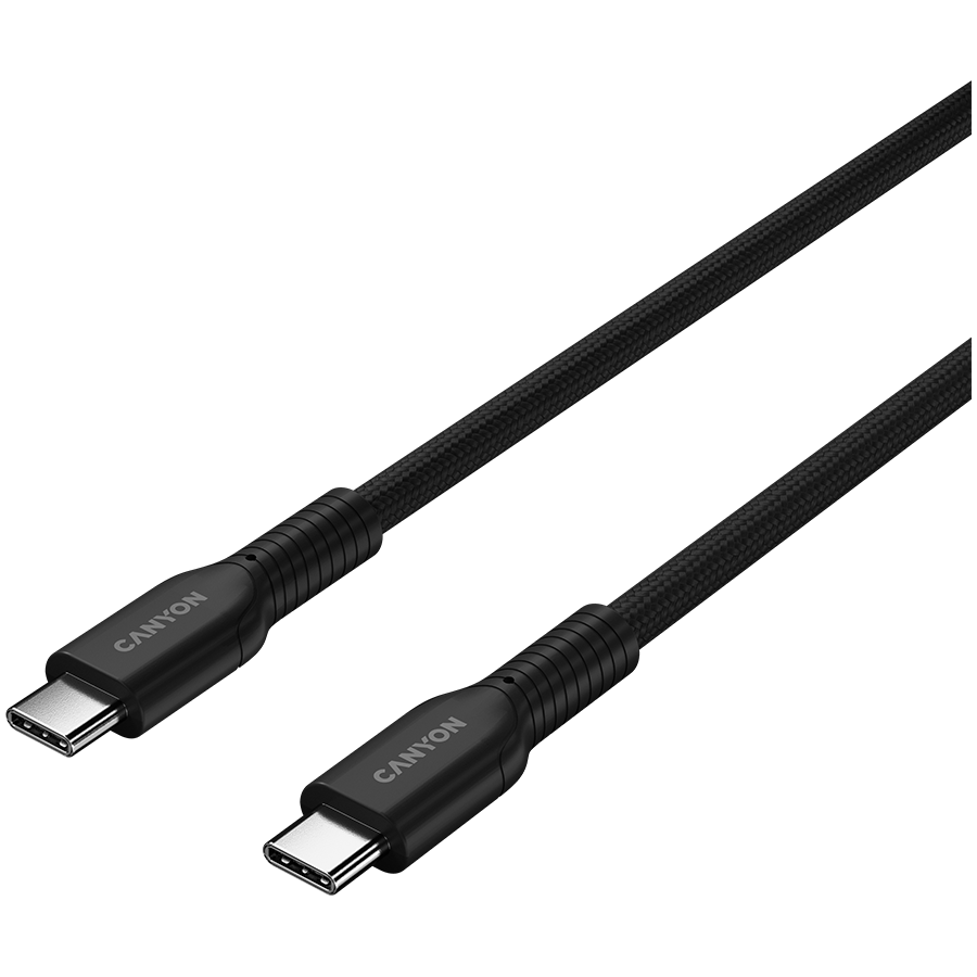 CANYON Kabel OnWire 60CL C-C 60W  w oplocie 1m Czarny