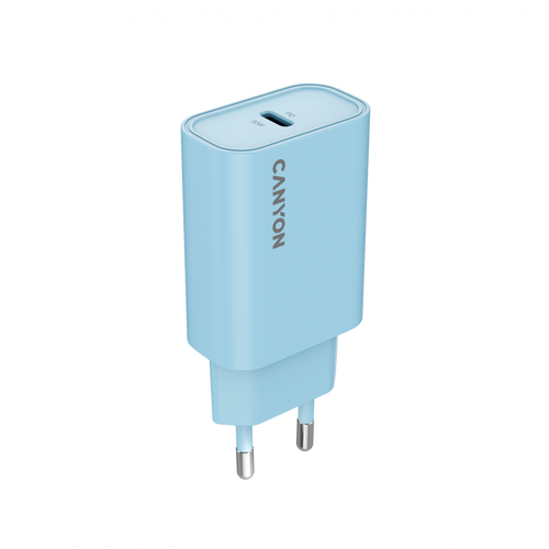 CANYON Ładowarka sieciowa OnCharge 30CL 30W 1xPD EU Niebieska