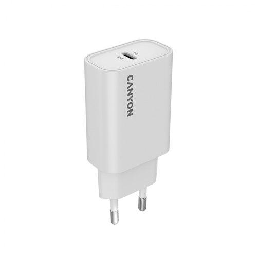 CANYON Ładowarka sieciowa OnCharge 30CL 30W 1xPD UK Biała
