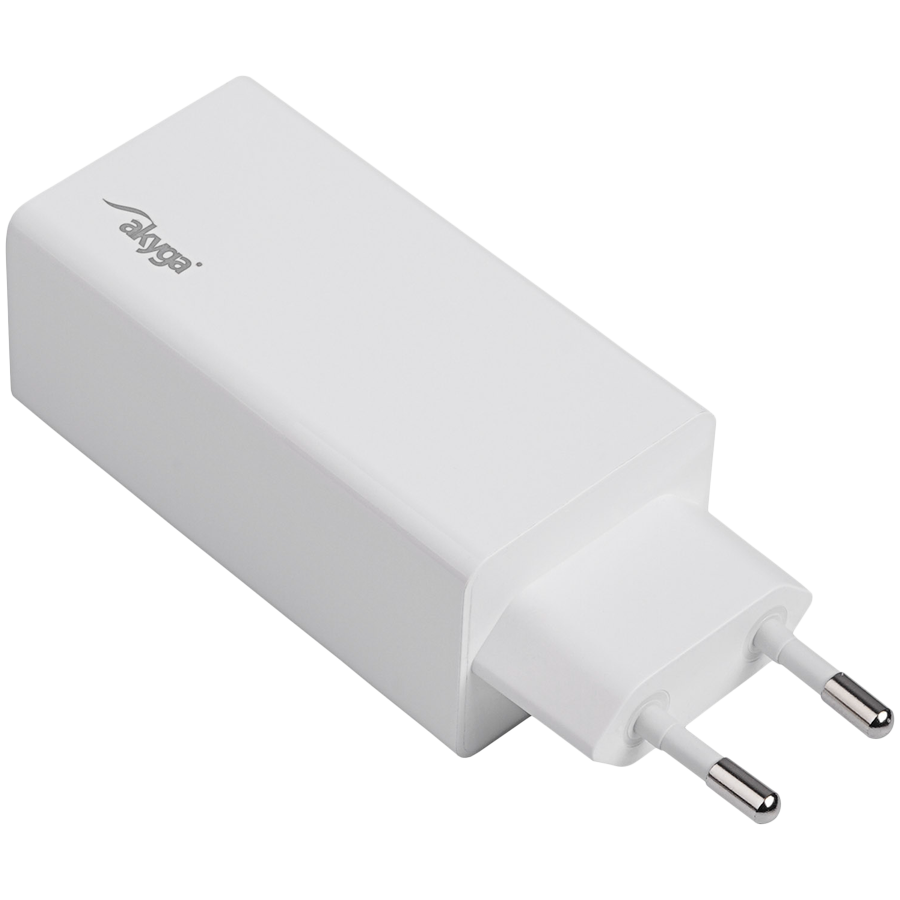 AKYGA Ładowarka sieciowa Akyga AK-CH-20 100W USB-C USB-A PD GaN 5-20V / 1.5-5A biała