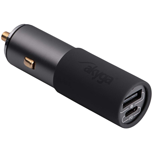 AKYGA Ładowarka samochodowa Akyga AK-CH-26 100W USB-A + USB-C PD Quick Charge 3.0 5-20V / 1.5-5A  szary