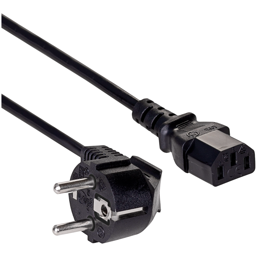 AKYGA Kabel zasilający Akyga AK-PC-01A CCA 3x0.5mm2 CEE 7/7 / IEC C13 1.5 m
