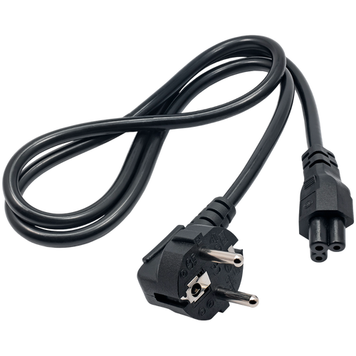 AKYGA Kabel zasilający do notebooka Akyga AK-NB-08A CCA 3x0.5mm2 koniczynka IEC C5  CEE 7/7 1m