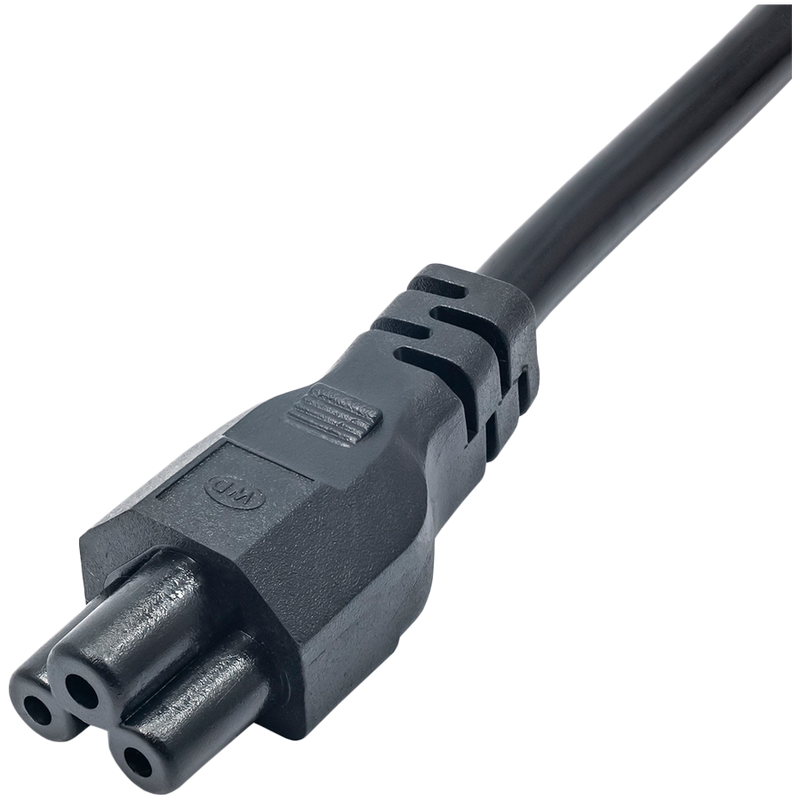 AKYGA Kabel zasilający do notebooka Akyga AK-NB-08A CCA 3x0.5mm2 koniczynka IEC C5  CEE 7/7 1m-2