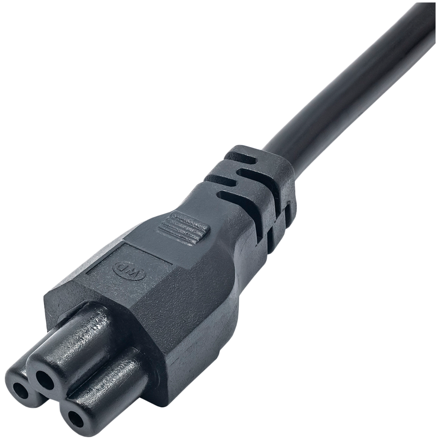 AKYGA Kabel zasilający do notebooka Akyga AK-NB-08A CCA 3x0.5mm2 koniczynka IEC C5  CEE 7/7 1m-5
