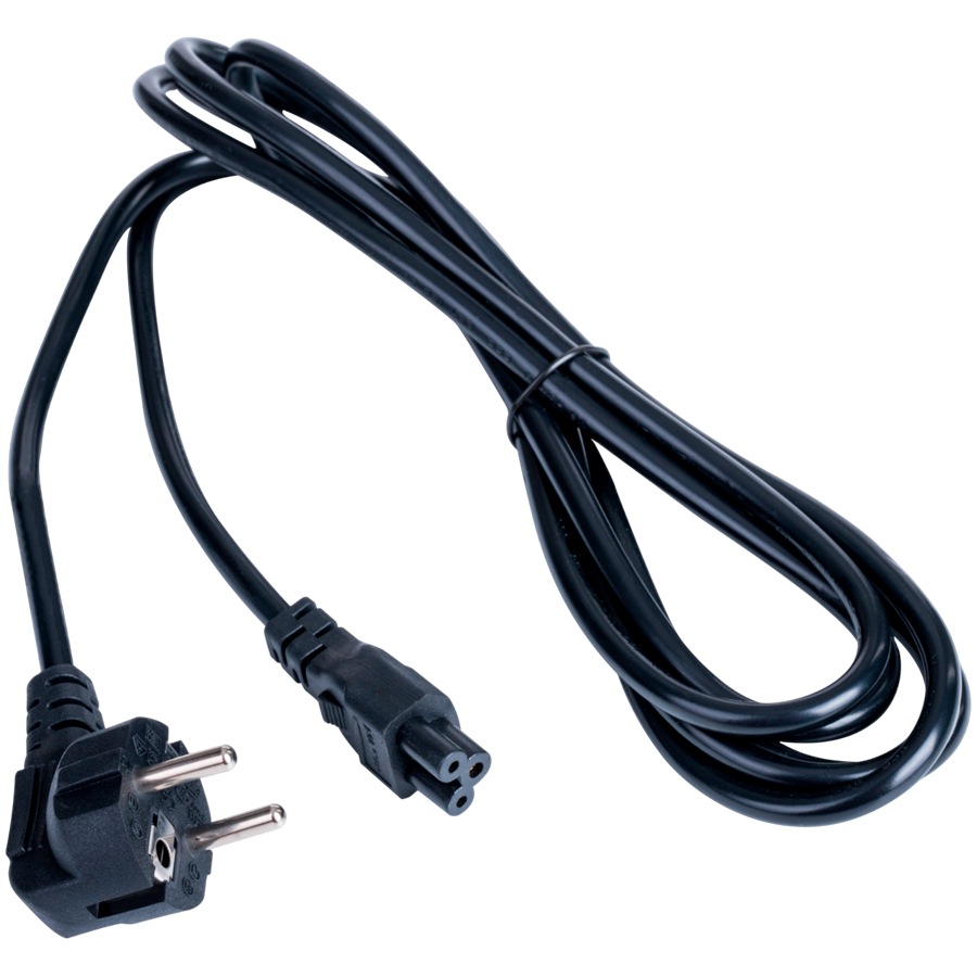 AKYGA Kabel zasilający koniczynka Akyga AK-NB-10A CCA 3x0.5mm² CEE 7/7 / IEC C5 3 m