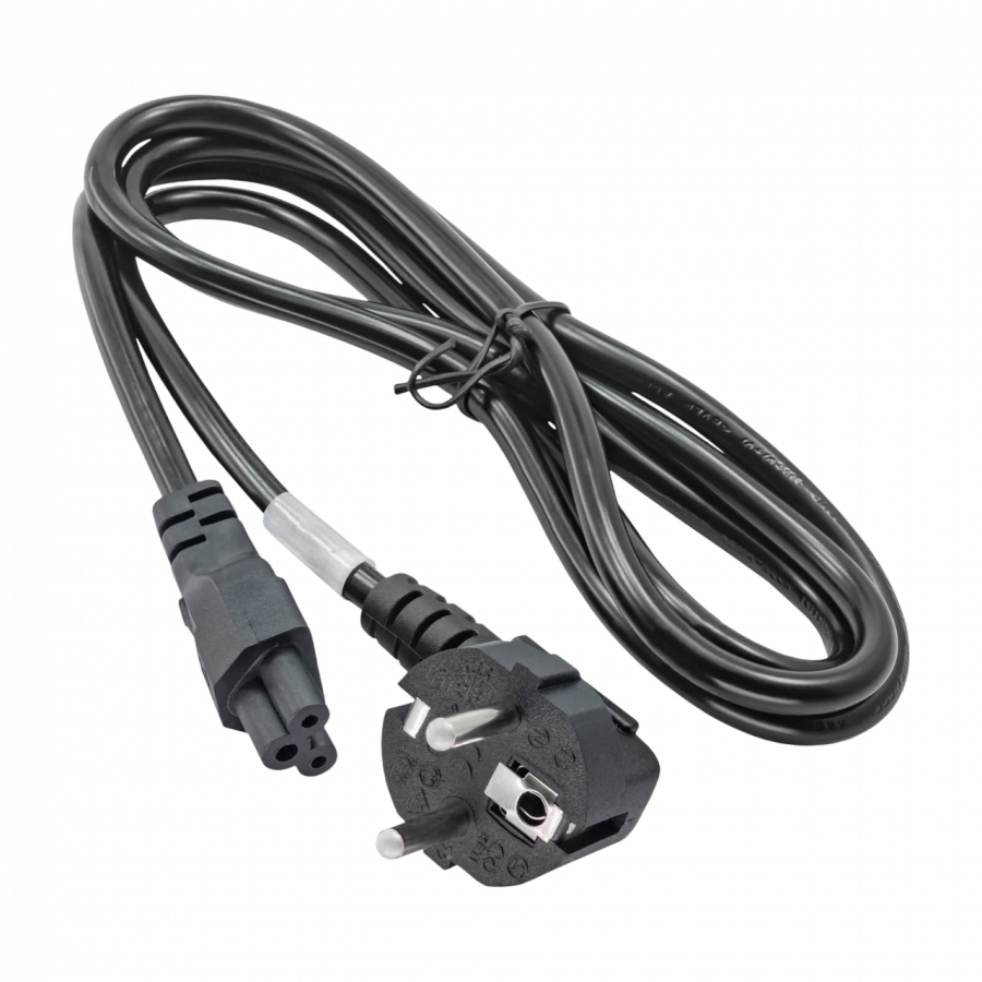 AKYGA Kabel zasilający koniczynka Akyga AK-NB-01C CU 3x0.75mm² CEE 7/7 / IEC C5 1.5 m-1