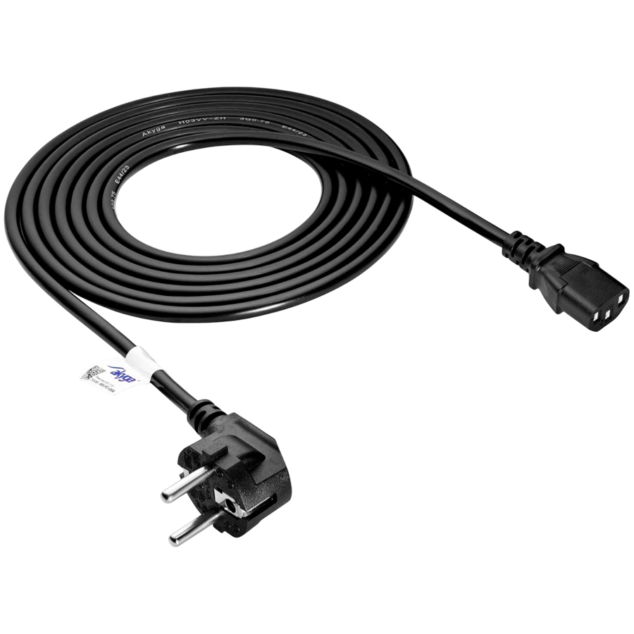 AKYGA Kabel zasilający Akyga AK-PC-06A CCA 3x0.75mm² CEE 7/7 / IEC C13 3 m