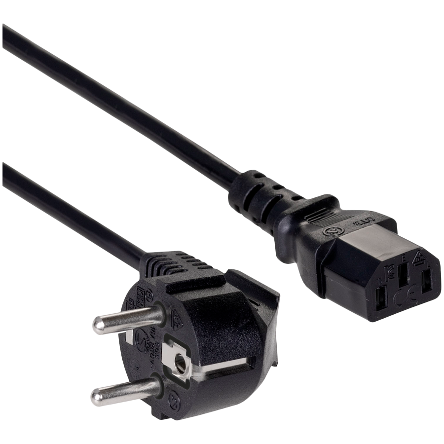 AKYGA Kabel zasilający Akyga AK-PC-06C CU 3x1mm2 CEE 7/7 / IEC C13 3 m