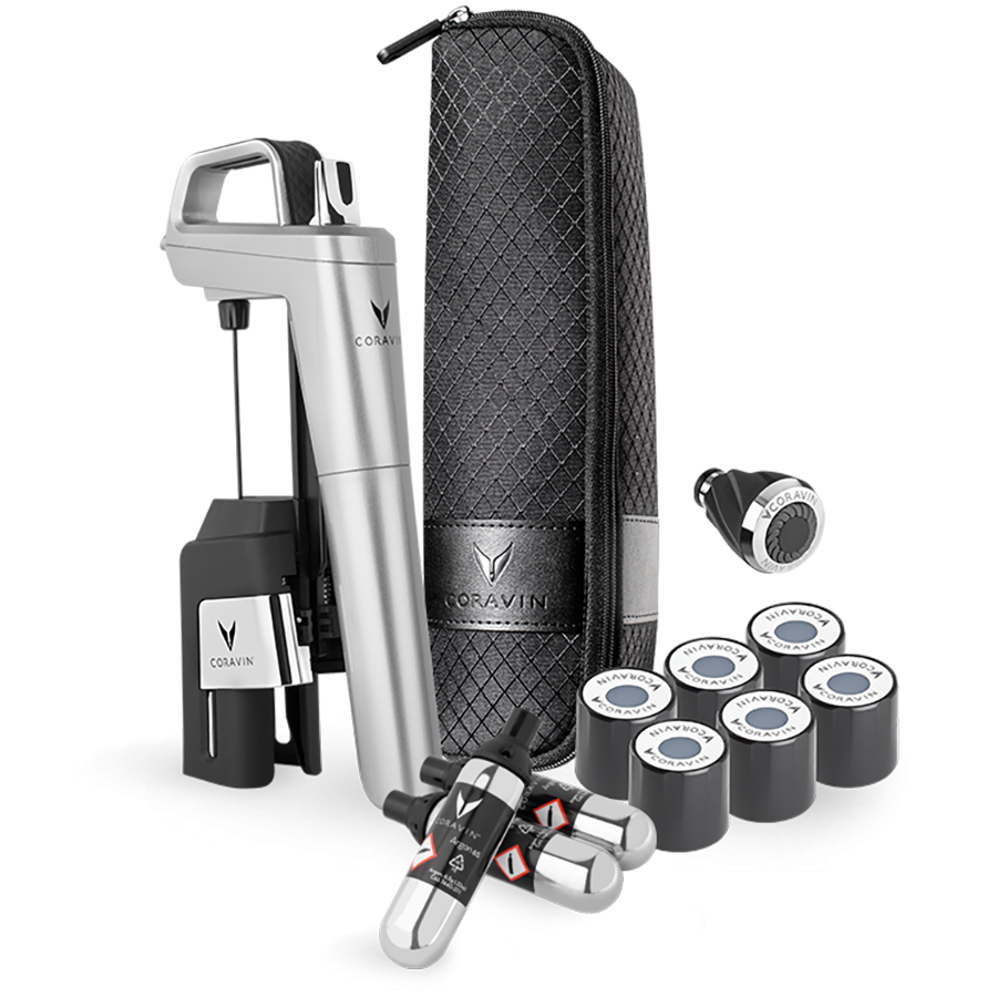 CORAVIN Timeless Six Plus, System do przechowywania wina, Srebrny