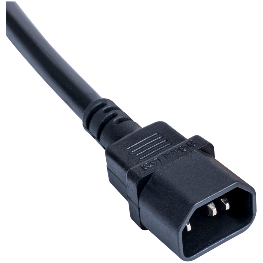 AKYGA Kabel zasilający przedłużacz Akyga AK-PC-13A CU 3x0.75mm² CEE 7/3 / IEC C14 1 m