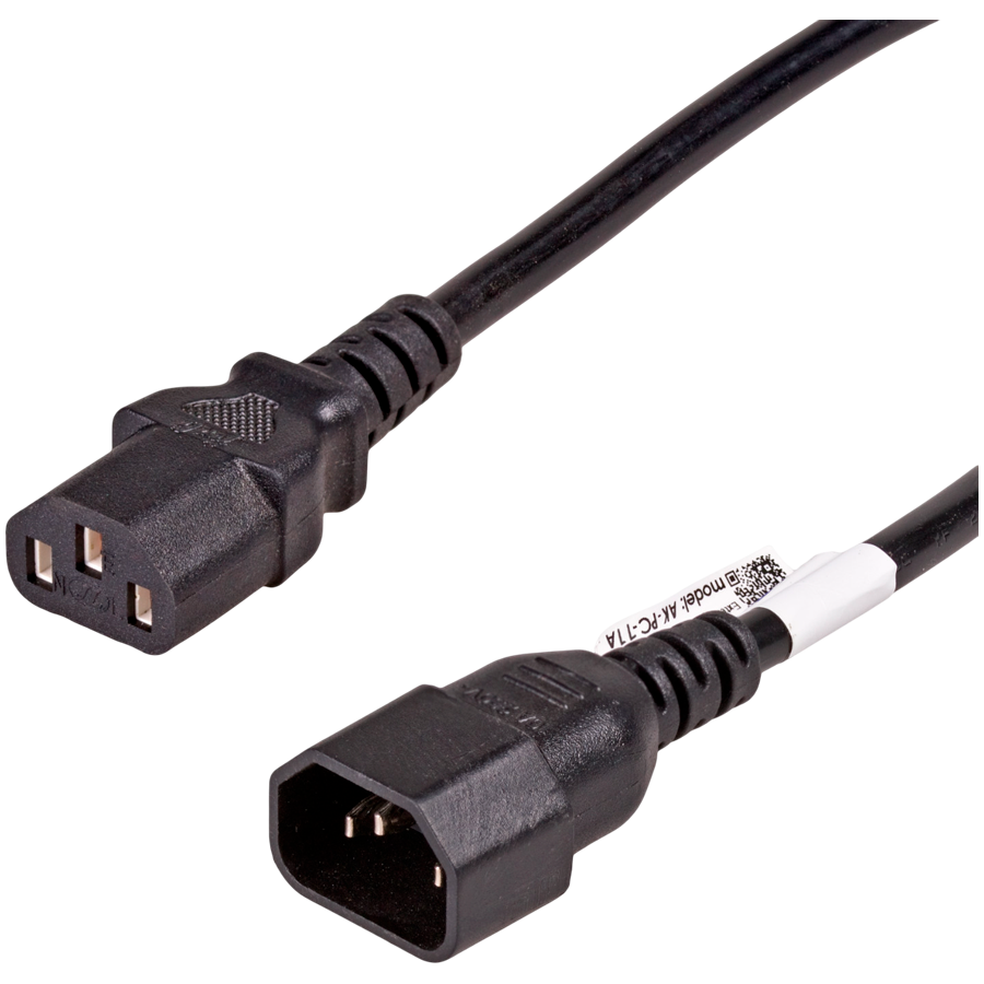 AKYGA Kabel zasilający przedłużacz Akyga AK-PC-11A CCA 3x0.5mm² IEC C13 / IEC C14 5 m