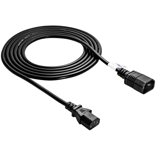 AKYGA Kabel zasilający Akyga AK-PC-07A przedłużacz CCA 3x0.75mm2 IEC C13 / C14 3 m