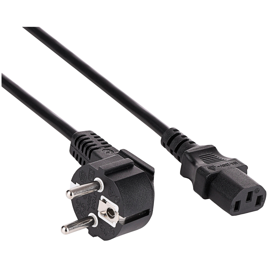 AKYGA Kabel zasilający Akyga AK-PC-08C CU 3x1mm² CEE 7/7 / IEC C13 10m