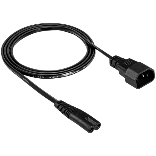 AKYGA Kabel zasilający przedłużacz Akyga AK-PC-15A CCA 2x0.5mm² IEC C7 / IEC C14 1.5m
