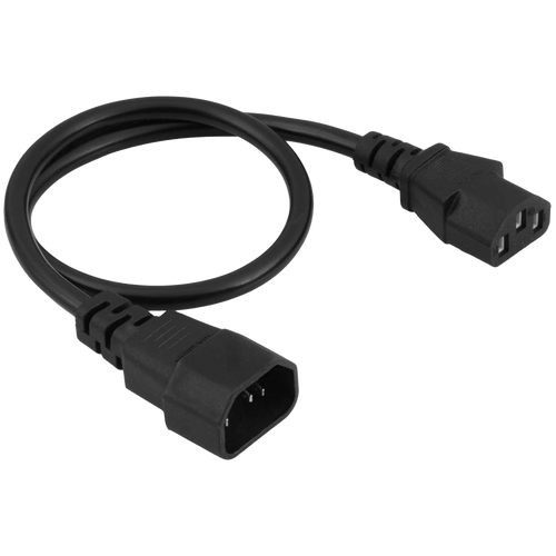 AKYGA Kabel zasilający Akyga AK-PC-14A przedłużacz CCA 3x0.5mm2 IEC C13 / C14 0.5m