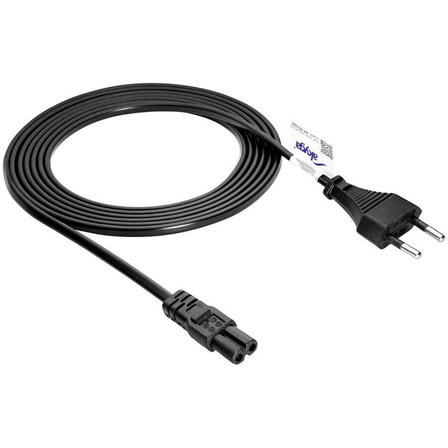 AKYGA Kabel zasilający ósemka Akyga AK-RD-02C CU 2x0.5mm² CEE 7/16 / IEC C7 3m-1
