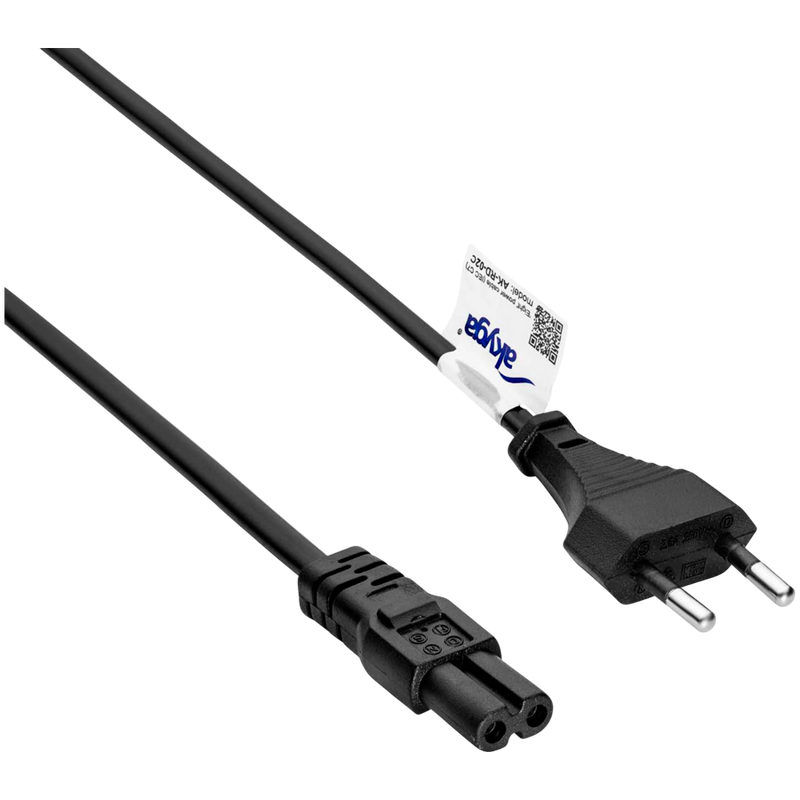 AKYGA Kabel zasilający ósemka Akyga AK-RD-02C CU 2x0.5mm² CEE 7/16 / IEC C7 3m-2