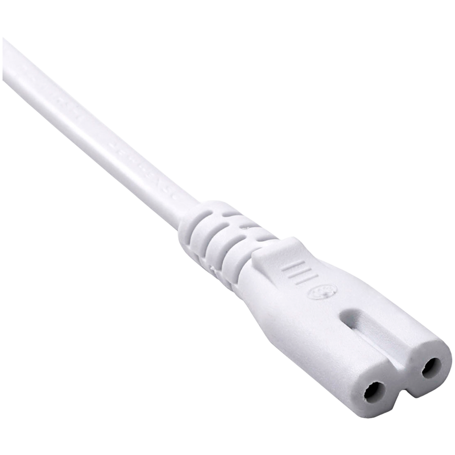AKYGA Kabel zasilający ósemka Akyga AK-RD-07A CCA 2x0.5mm² CEE 7/16 / IEC C7 3 m biały