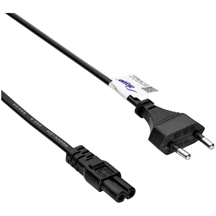 AKYGA Kabel zasilający ósemka Akyga AK-RD-01C CU 2x0.5mm² CEE 7/16 / IEC C7 1.5m-4