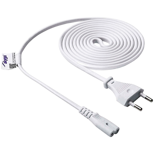 AKYGA Kabel zasilający ósemka Akyga AK-RD-06A CCA 2x0.5mm² CEE 7/16 / IEC C7 1.5 m biały
