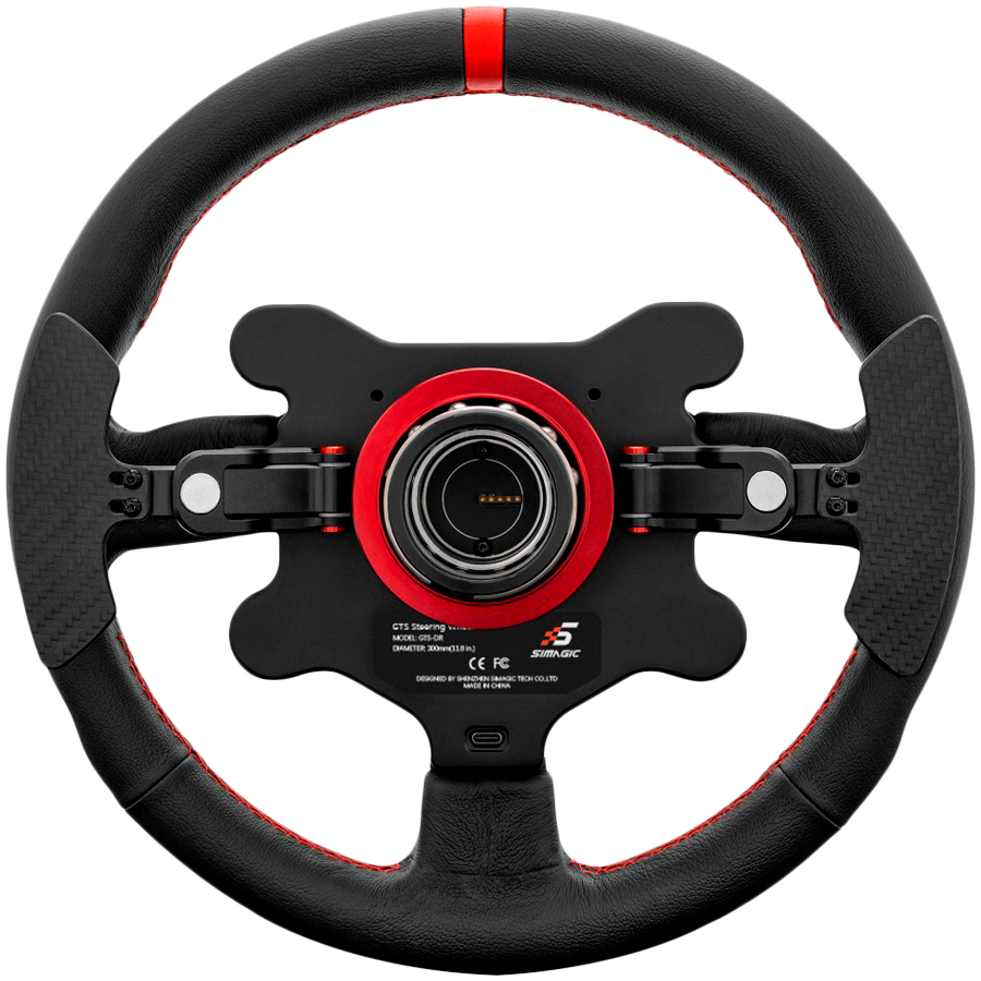 SIMAGIC Kierownica GTS do symulacji GT, wykończenie zamszowe