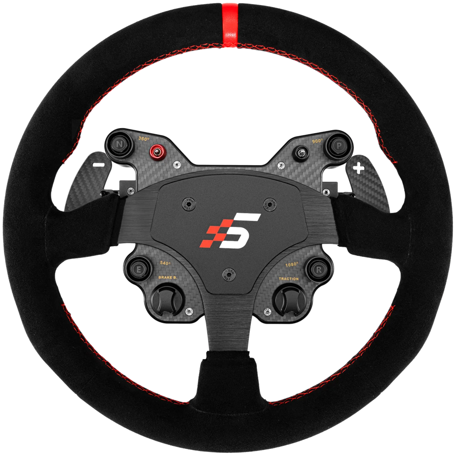 SIMAGIC Kierownica GT1 330mm, R-typ, QR70, magnetyczne łopatki, zamsz, S210
