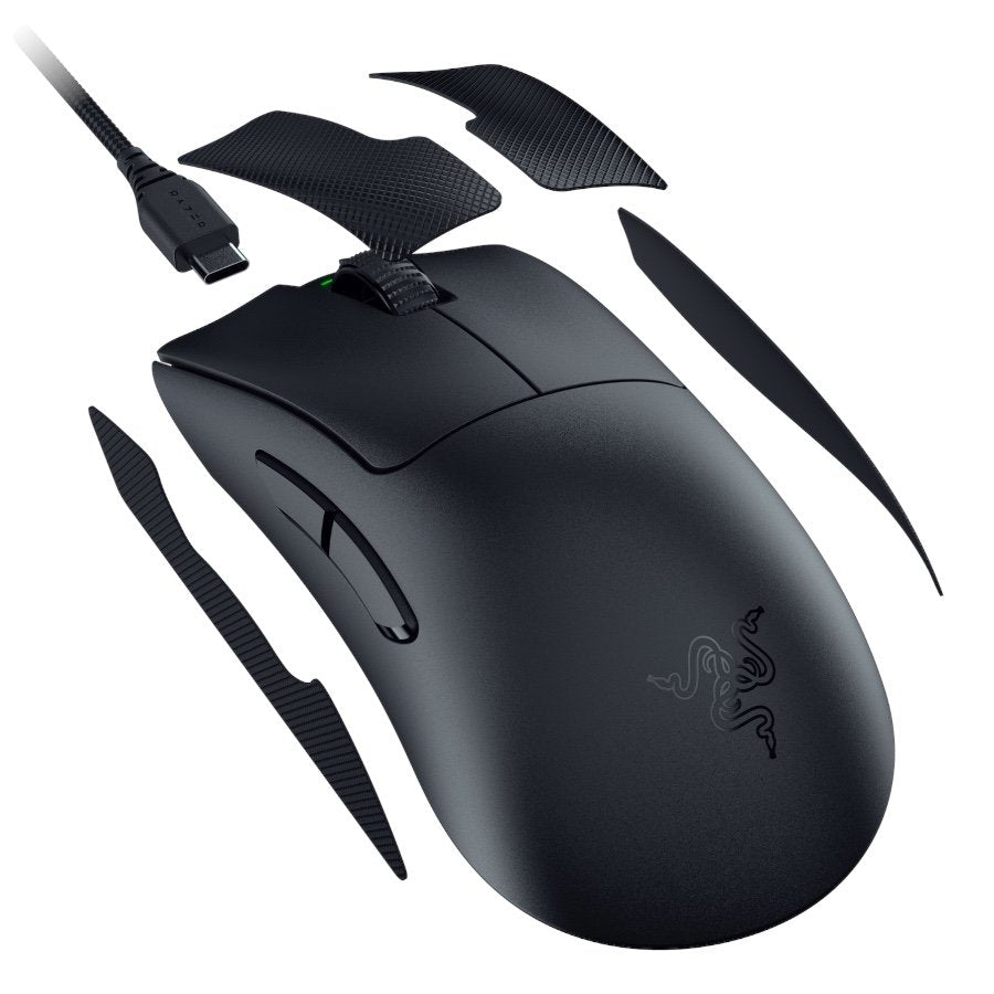 RAZER Mysz Gamingowa DeathAdder V3 Pro Black, Bezprzewodowa